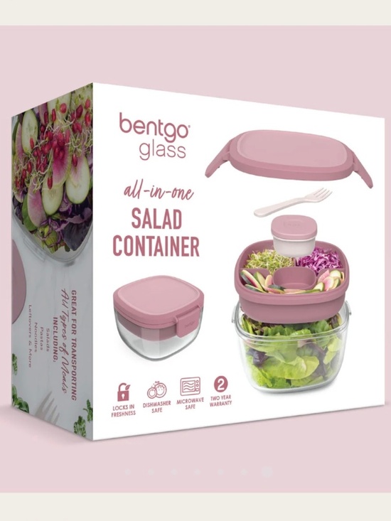 Bentgo Other - 🥬Bentgo Glass All-In-One Salad Container - Rose🥬
